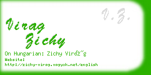 virag zichy business card